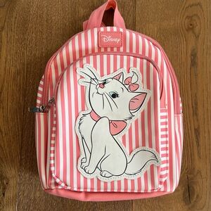 Disney Marie Mini Backpack Pink/White NWOT